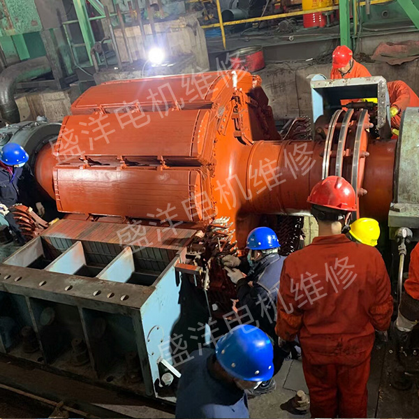 马鞍山大型电机维修现场